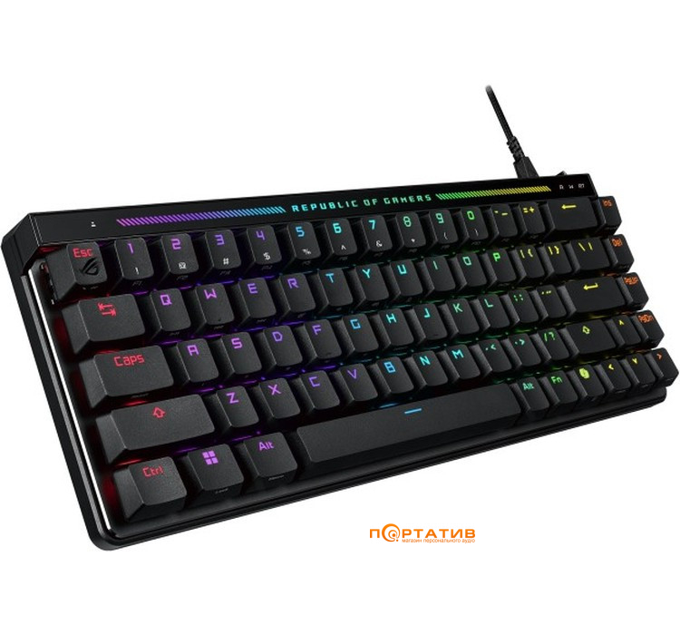 Ігрова клавіатура ASUS ROG Falchion Ace HFX USB EN Black (90MP03VE-BKUA20)
