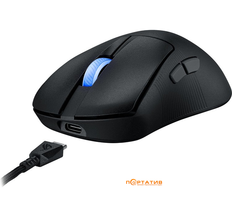 Миша ігрова ASUS ROG Keris II Ace Wireless Black (90MP03N0-BMUA00)