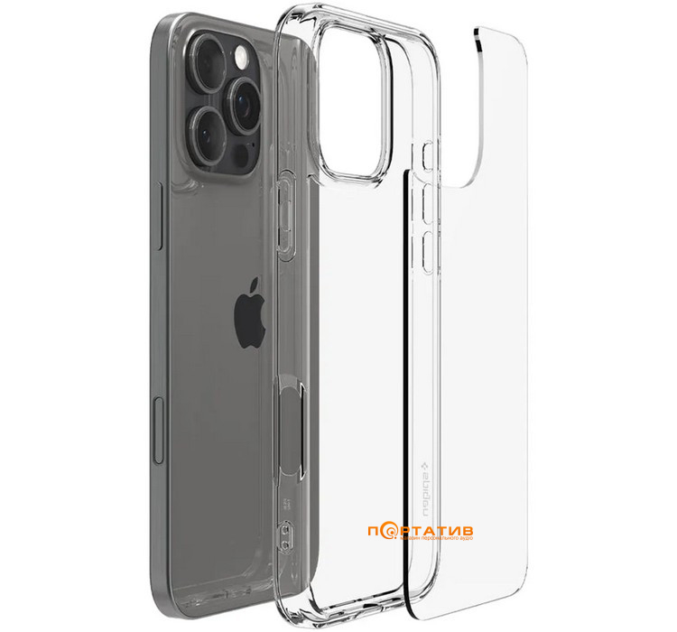 Чохол Spigen для Apple iPhone 16 Pro Max, Ultra Hybrid, Crystal Clear (ACS07992)