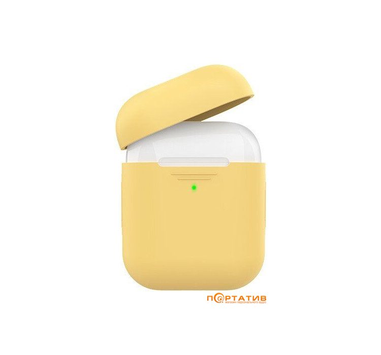 AHASTYLE Silicone Duo Case for Apple AirPods Yellow (AHA-02020-YLW)