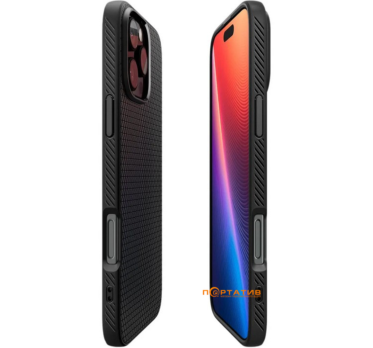 Чохол Spigen для Apple iPhone 16 Pro Max, Liquid Air, Matte Black (ACS07988)
