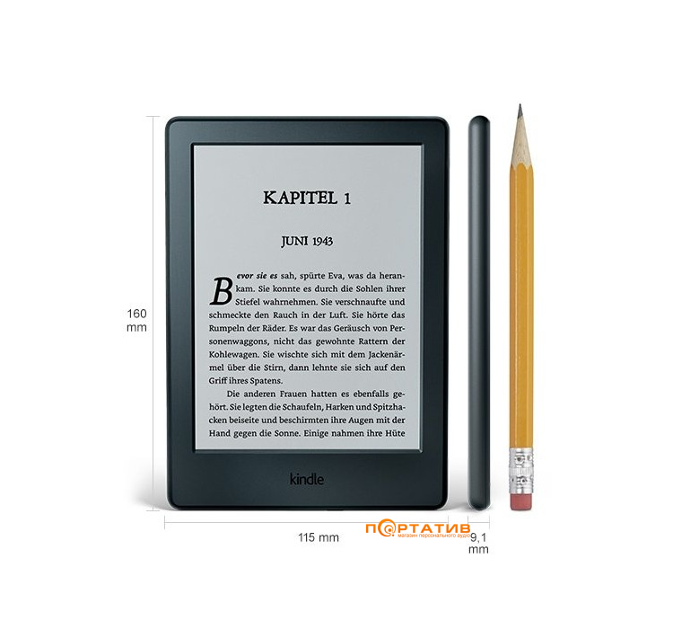 Электронная книга Amazon Kindle 6 2016 Black (8Gen) with
