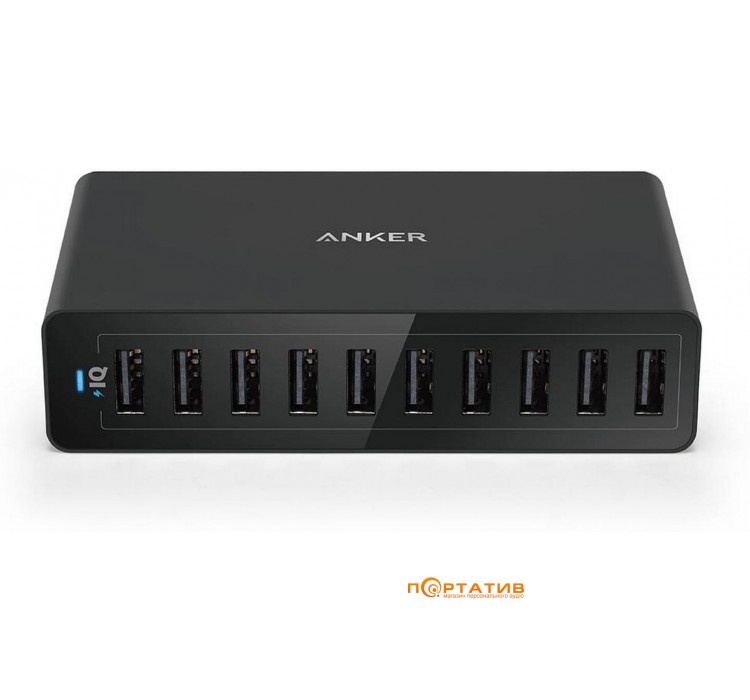 Anker Wall Charger PowerPort 10 60W V3 Black (A2133L11)