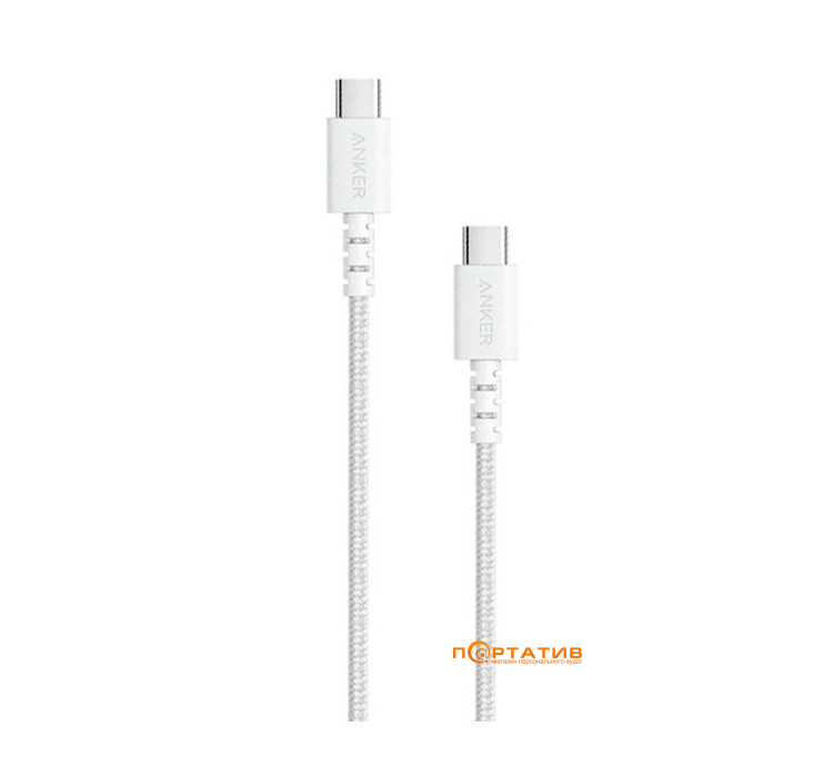 Anker Powerline Select+ USB-C to USB-C - 1.8 m White (A8033H21)