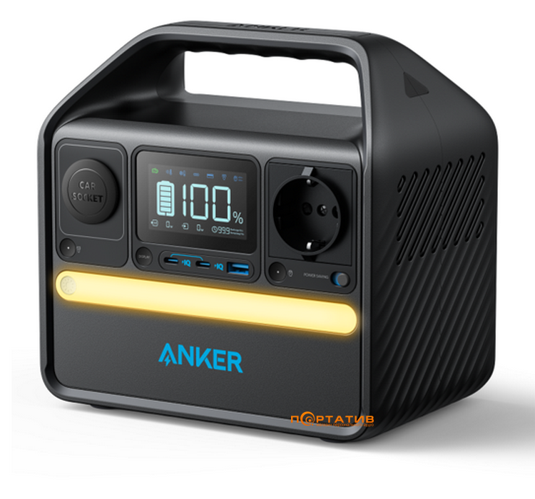 Портативна зарядна станція Anker 522 PowerHouse 320Wh 300W (A1721311)
