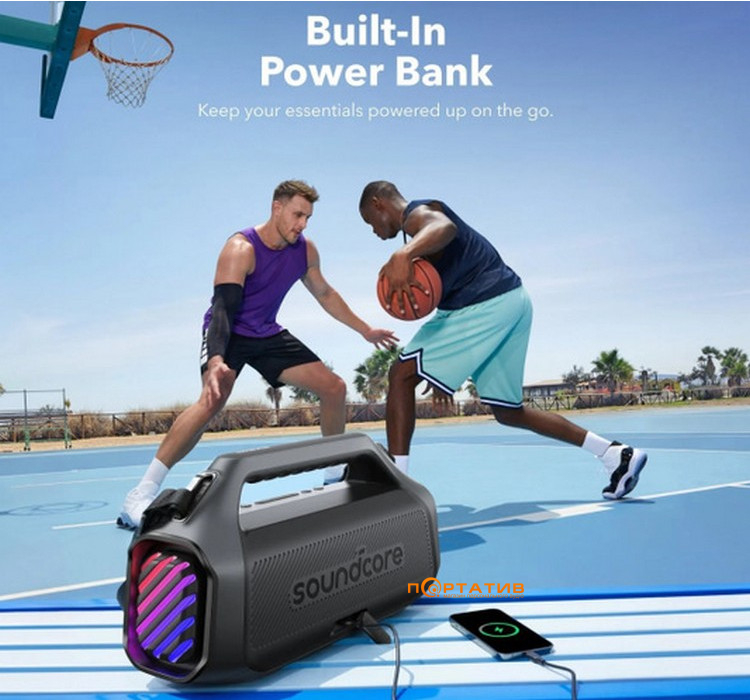 Акустика Anker SoundCore Boom 2 Plus Black (A3134011)