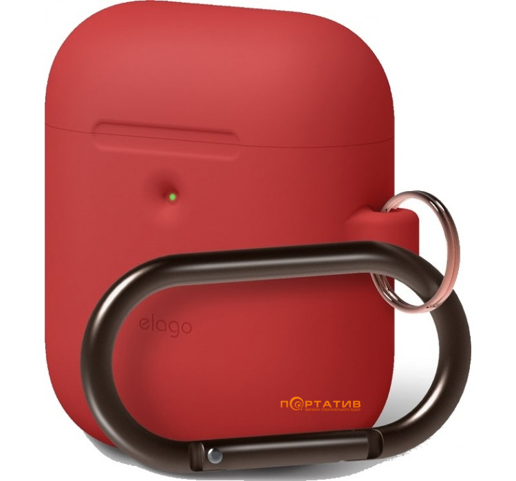 Чохол Elago A2 Hang Case for Airpods with Wireless Charging Case Red (EAP2SC-HANG-RD)