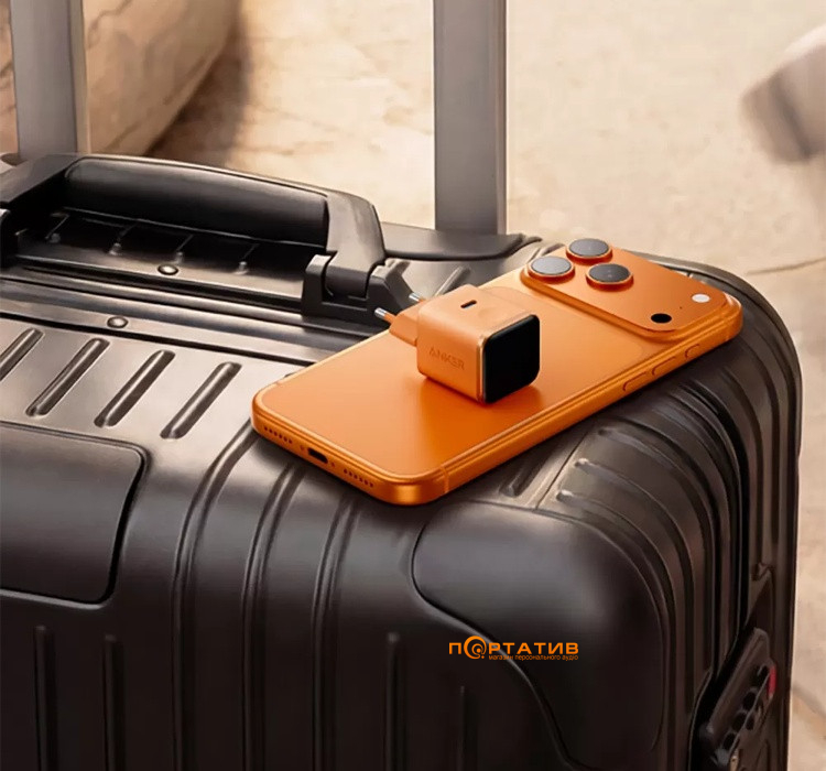 Зарядний пристрій Anker Nano Charger 45W USB-C Smart Display Orange (A121DGO1)