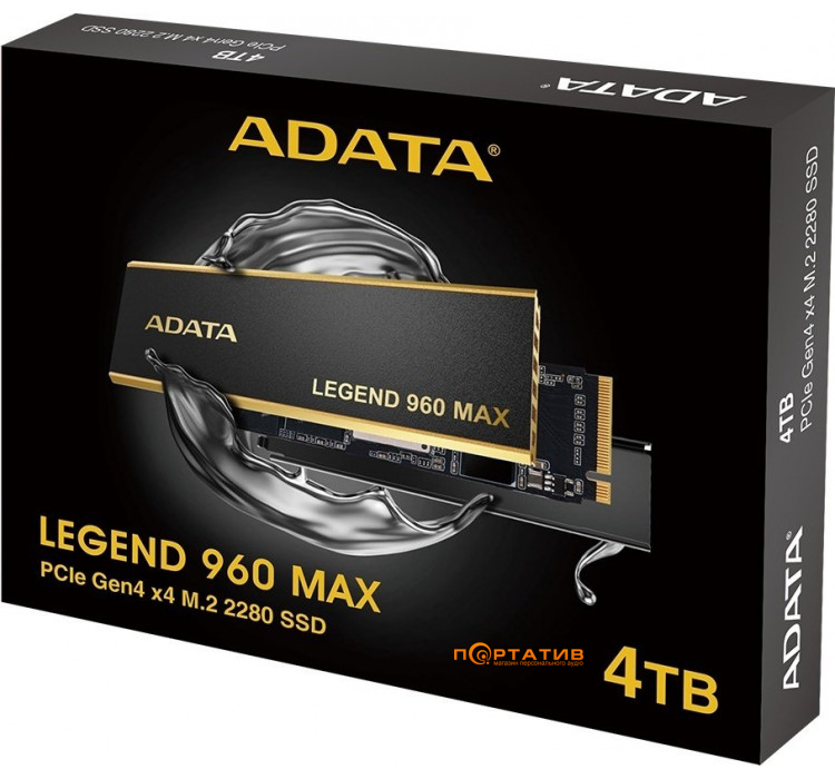 SSD ADATA M.2 4TB PCIe 4.0 LEGEND 960 MAX (ALEG-960M-4TCS)