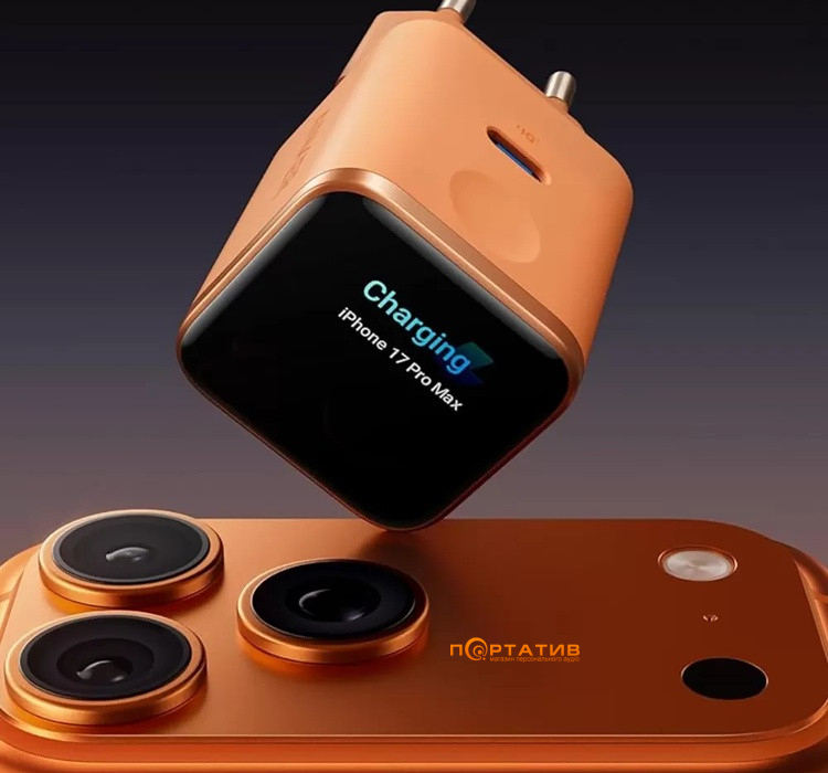 Зарядний пристрій Anker Nano Charger 45W USB-C Smart Display Orange (A121DGO1)