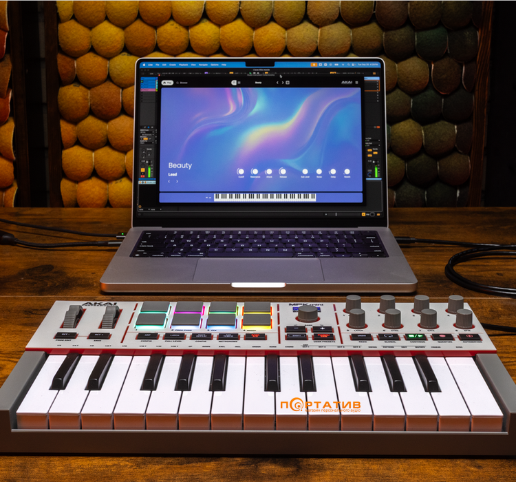 MIDI-клавіатура AKAI MPK Mini MK4 White