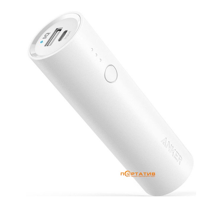 Внешний аккумулятор Anker PowerCore 5000 mAh Ultra-Compact White (A1109G21)