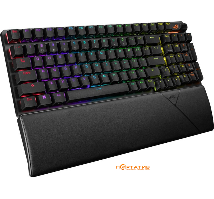 Ігрова клавіатура ASUS ROG Strix Scope II 96 Wireless NX Snow EN PBT Black (90MP037A-BKUA01)