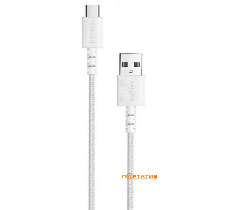 Anker Powerline Select+ USB-C to USB-A - 1.8 m White (A8023H21)