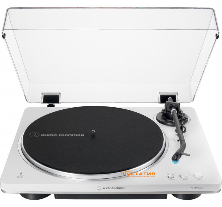 Проигрыватель винила Audio-Technica AT-LP70XBTWS White Silver