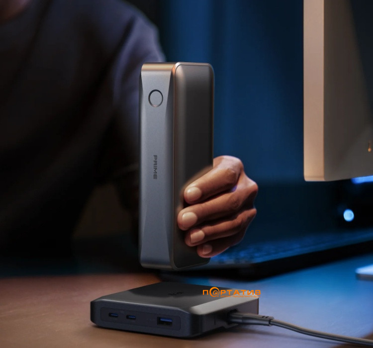 Мережевий зарядний пристрій Anker Charging Base for Anker Prime 150W, 2xUSB-C, 1xUSB-A, Pogo Pin (A1903G11)