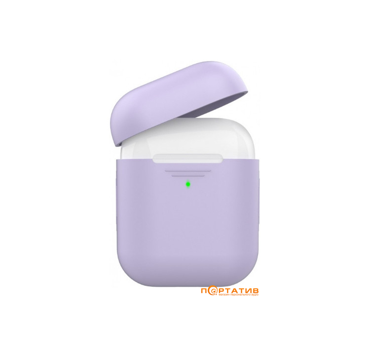 Чохол AHASTYLE Silicone Duo Case for Apple AirPods Lavender (AHA-02020-LVR)