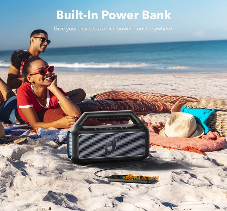 Акустика Anker SoundCore Boom 2 Black (A3138011)