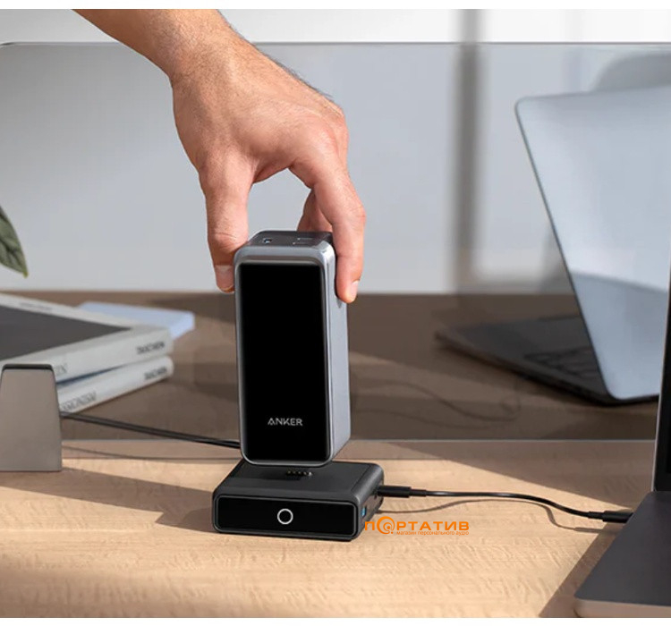 Мережевий зарядний пристрій Anker Charging Base for Anker Prime 100W, 2xUSB-C, 1xUSB-A, Pogo Pin (A1902311)
