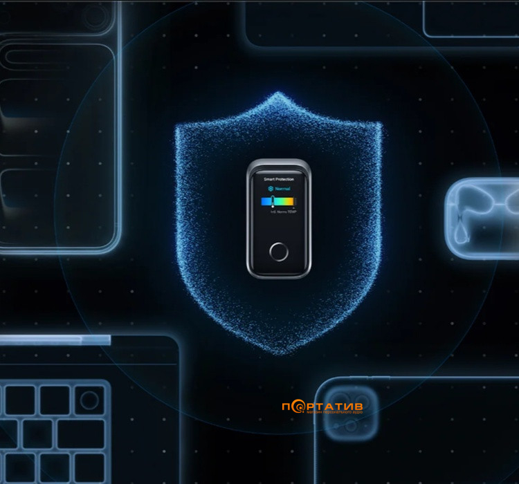 Зарядное устройство Anker GaN Prime Charger 160W PD, 3-Ports, Display Silver (A2687341)