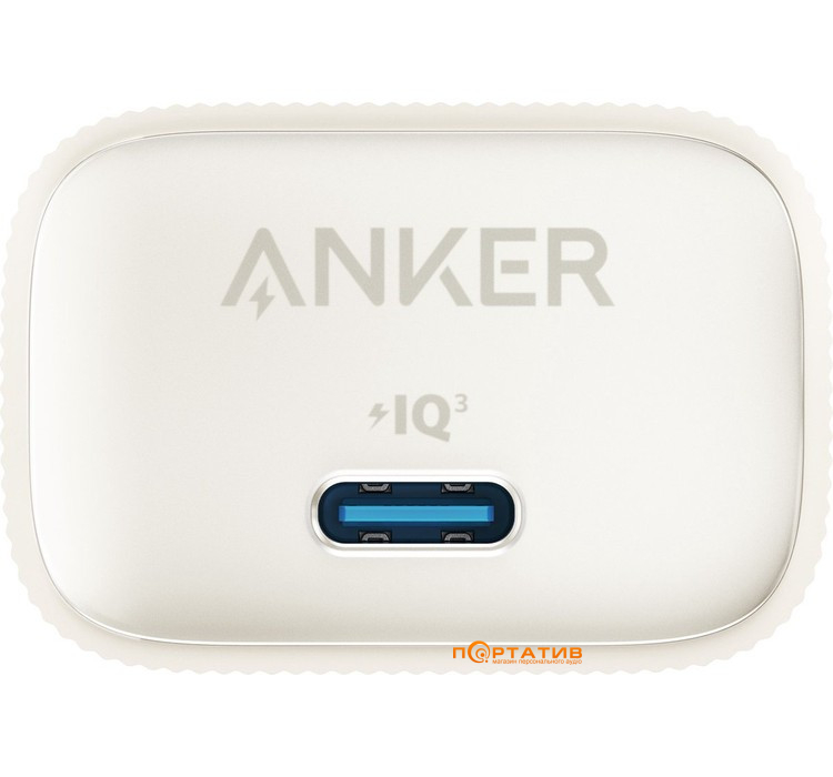 Зарядний пристрій Anker PowerPort 511 Nano IV 30W USB-C GaN White (A2337G21)