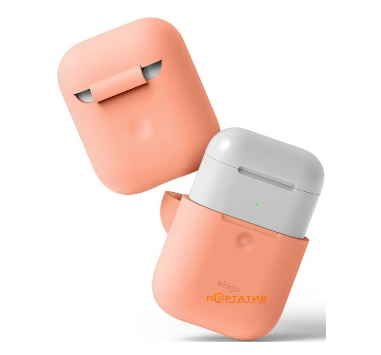 Чохол Elago A2 Silicone Case for Airpods with Wireless Charging Case Peach (EAP2SC-PE)