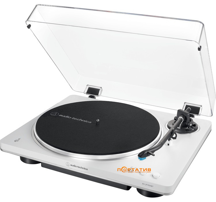 Проигрыватель винила Audio-Technica AT-LP70XBTWS White Silver