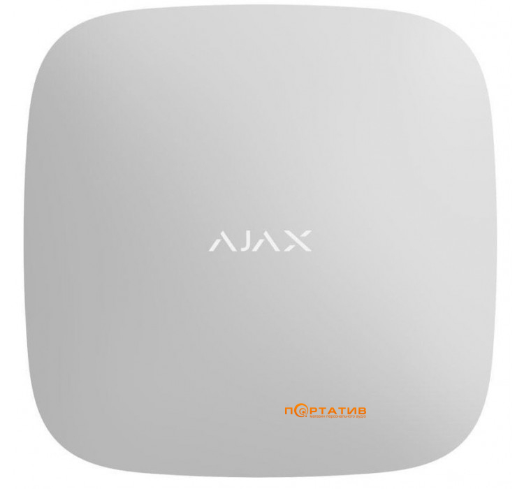 Интеллектуальный центр системы безопасности Ajax Hub Plus White (GSM + Ethernet + Wi-Fi + 3G) (000010642)