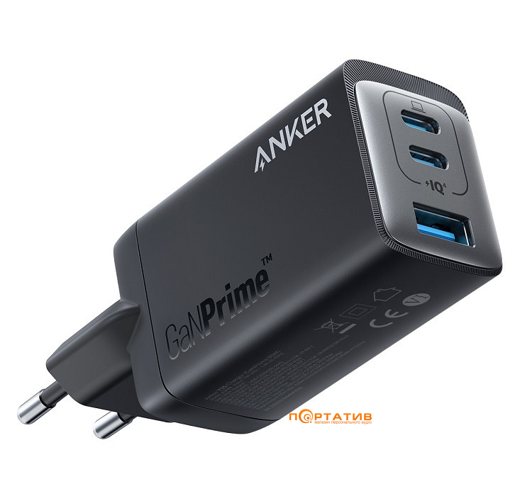 Зарядний пристрій Anker PowerPort 735 GaNPrime 65W Black (A2668311)