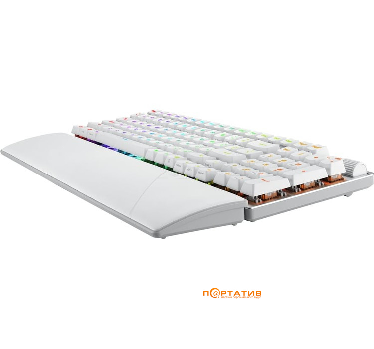 Ігрова клавіатура ASUS ROG Strix Scope II RX Optical Wireless EN RGB White (90MP03S0-BKUA30)