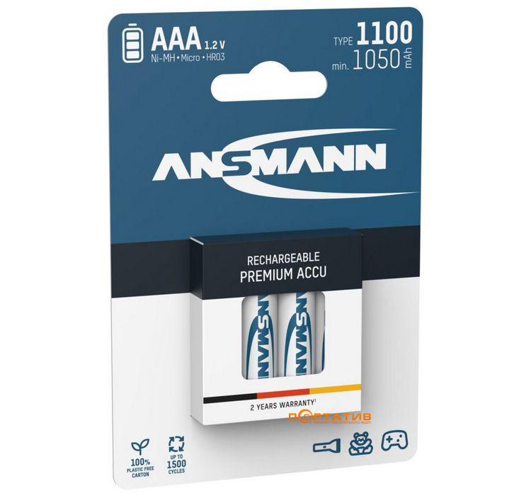 Акумулятор Ansmann AAA 1100mAh Premium 4шт (5035232)