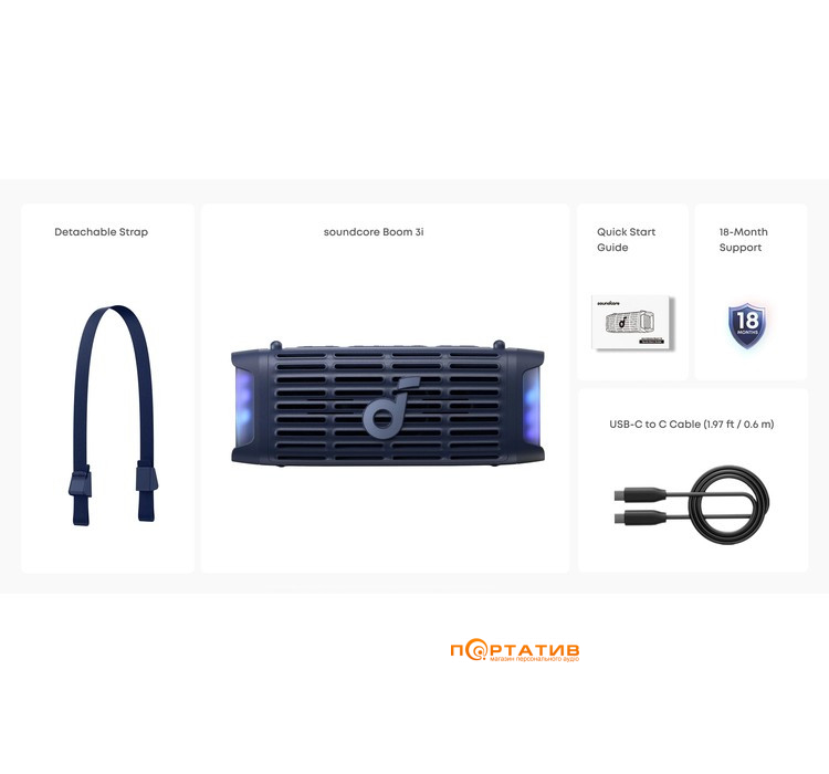 Акустика Anker SoundCore Boom 3i Blue