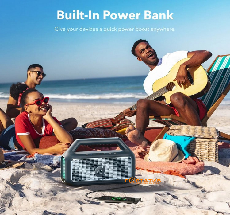 Акустика Anker SoundCore Boom 2 Blue