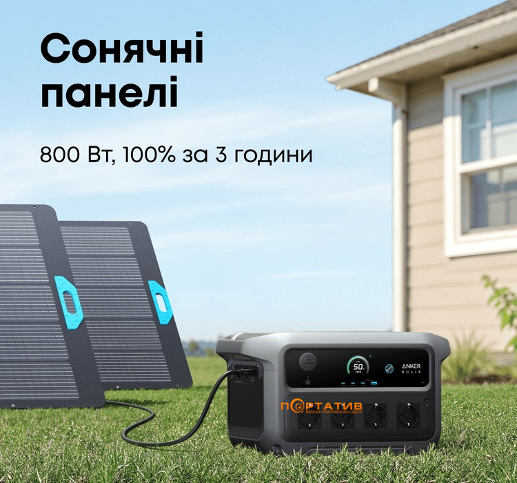Зарядна станція Anker Solix C2000 Gen2 2048Wh 2400W (A17833A1)