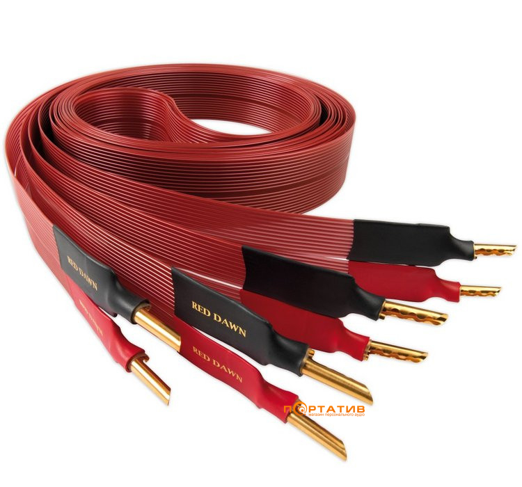 Nordost Red Dawn 2x2,5m is terminated with low-mass Z plugs