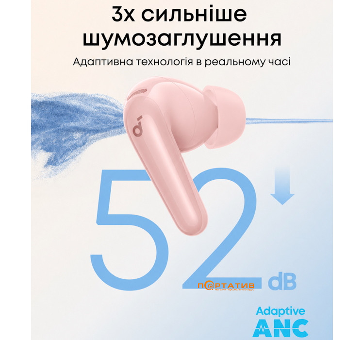 Наушники Anker SoundCore R60i NC Pink (D1202G51)