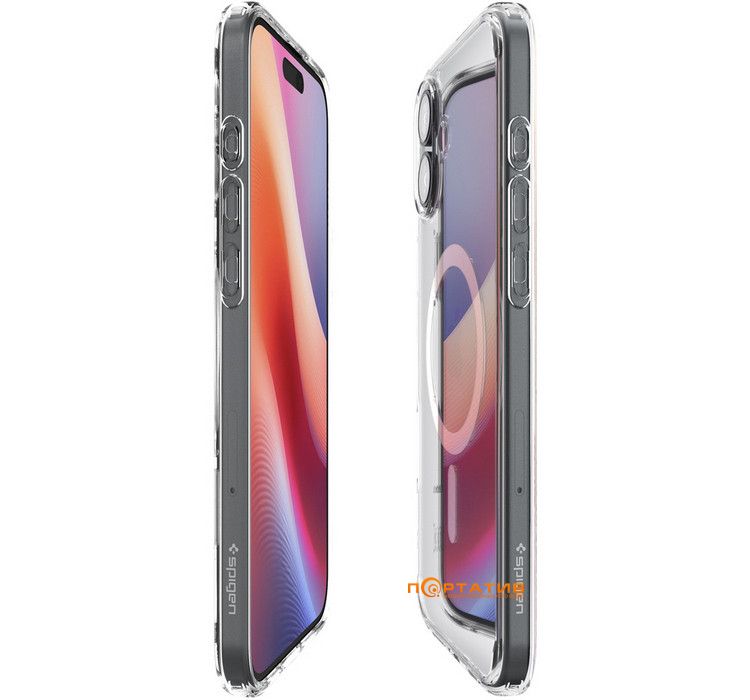 Чехол Spigen для Apple iPhone 16, Ultra Hybrid MagFit, White (ACS08205)