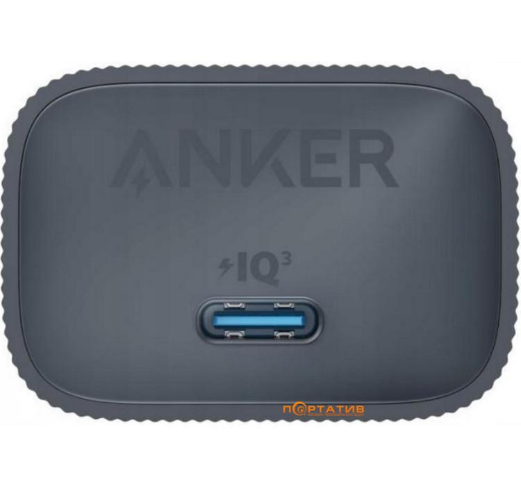 Зарядний пристрій Anker PowerPort 511 Nano IV 30W USB-C GaN Black (A2337G11)