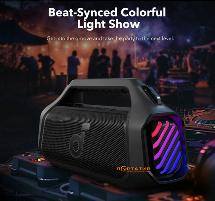 Акустика Anker SoundCore Boom 2 Plus Black (A3134011)