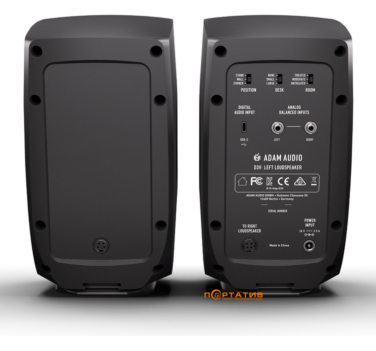 Студийные мониторы Adam Audio D3V Black