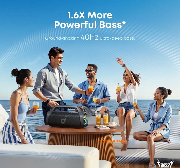 Акустика Anker SoundCore Boom 2 Pro Black (A3134A11)