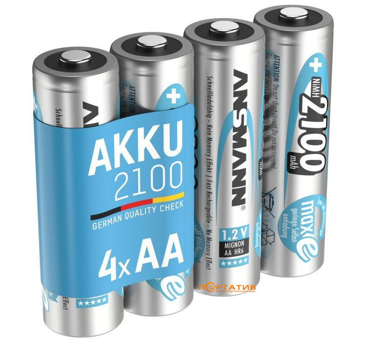 Аккумулятор Ansmann AA 2100mAh maxE Premium 4шт (5035052)