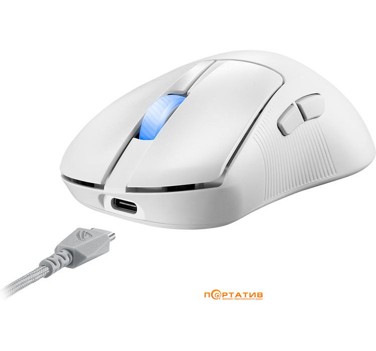 Мышь игровая ASUS ROG Keris II Ace Wireless White (90MP03N0-BMUA10)