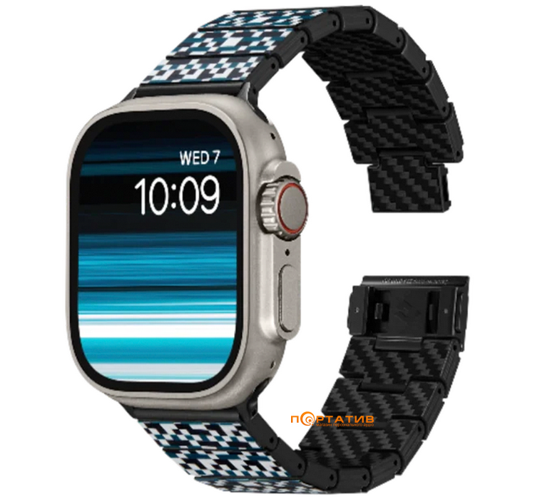 Pitaka Chroma Carbon Band Dreamland Mosaic for Apple Watch 49/45/44mm (AWB2303)