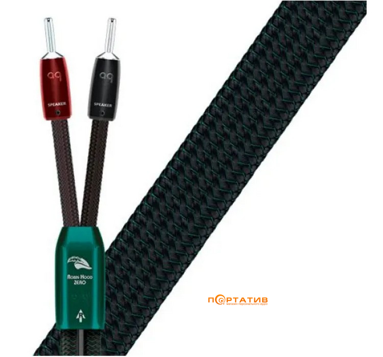 Кабель AUDIOQUEST Pair 2.5m Robin Hood Zero Full-Range BAN/S