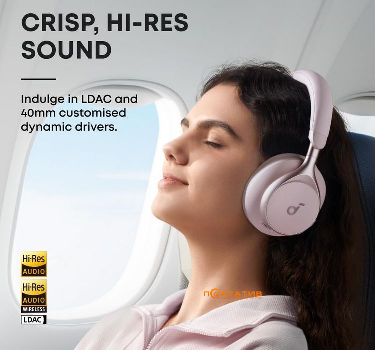 Наушники Anker SoundCore Space One Pink (A3035G51)