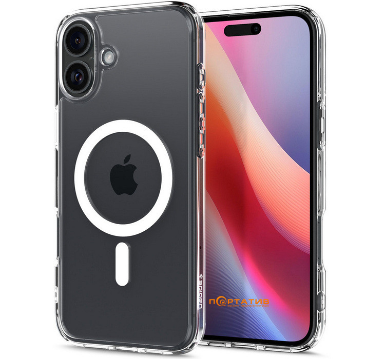 Чехол Spigen для Apple iPhone 16, Ultra Hybrid MagFit, White (ACS08205)