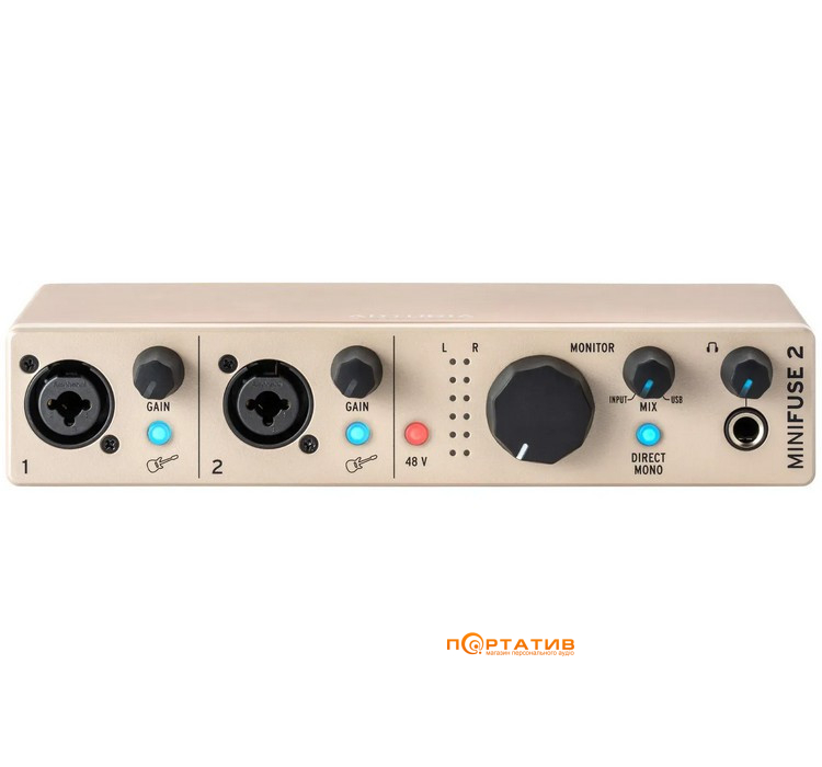 Аудіоінтерфейс Arturia MiniFuse 2 Champagne Edition