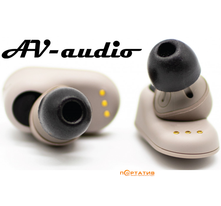 AV-audio Foam tips TWS 4,5mm Black (1 пара)