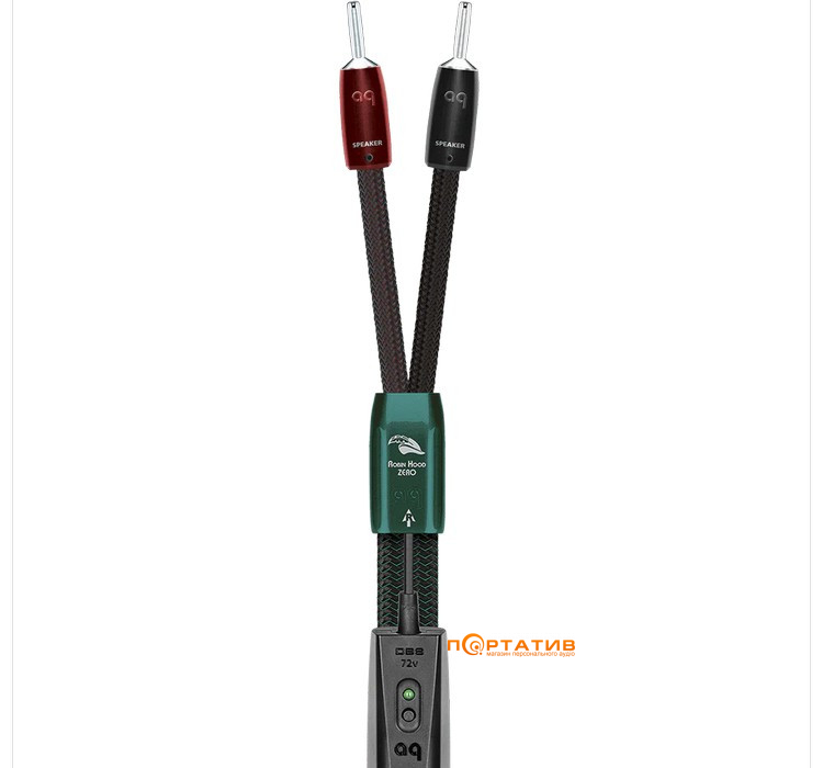 Кабель AUDIOQUEST Pair 2.5m Robin Hood Zero Full-Range BAN/S